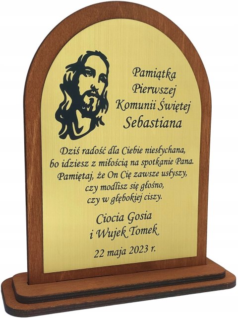 PAMIĄTKA PIERWSZEJ KOMUNII ŚWIĘTEJ PREZENT GRAWER