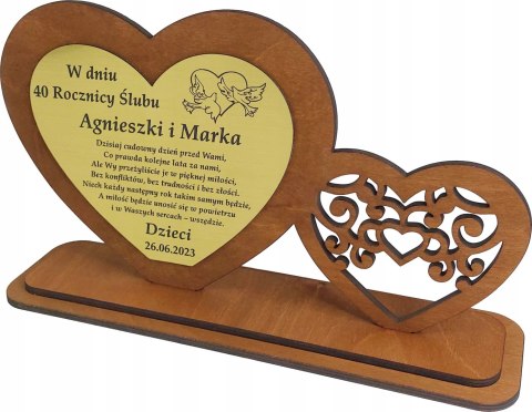 PREZENT PODZIĘKOWANIE NA ROCZNICĘ ŚLUBU ZŁOTE GODY