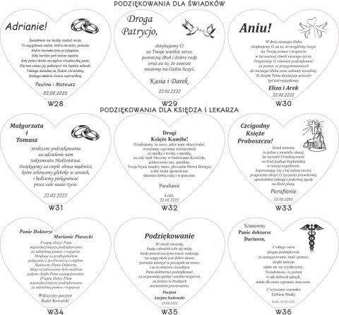 PREZENT PODZIĘKOWANIE NA ROCZNICĘ ŚLUBU ZŁOTE GODY
