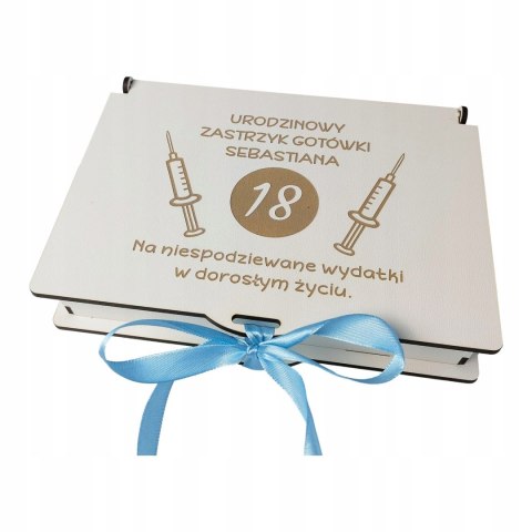 Pudełko Zastrzyk Gotówki Prezent na 18 Urodziny 20 25 30 40