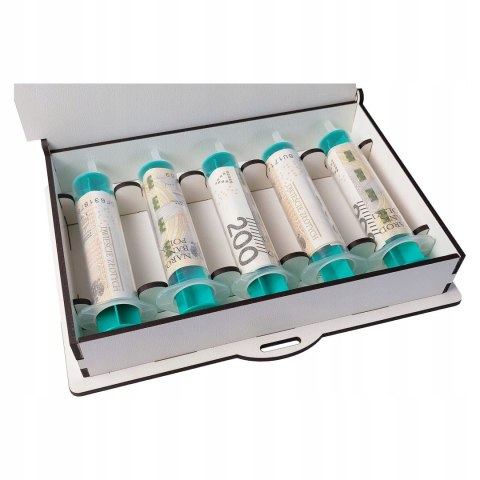 Pudełko Zastrzyk Gotówki Prezent na 18 Urodziny 20 25 30 40