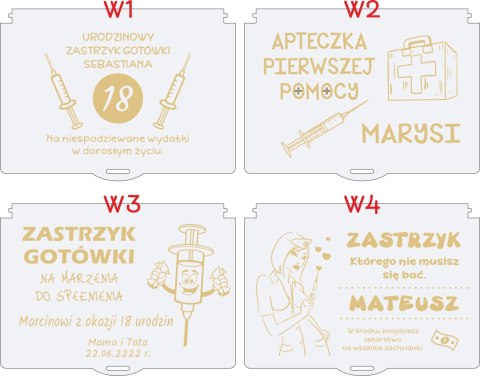 Pudełko Zastrzyk Gotówki Prezent na 18 Urodziny 20 25 30 40