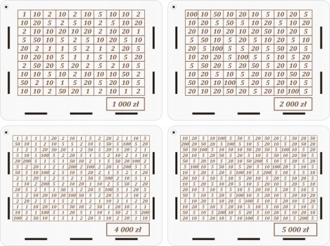 Skarbonka Wykreślana Oszczędzanie na prezent urodziny imieniny RÓŻNE KWOTY