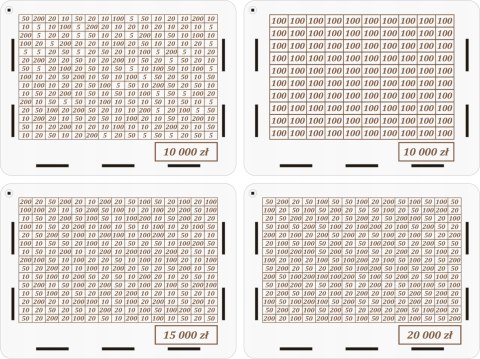 Skarbonka Wykreślana prezent na Urodziny z kłódką - Wybór kwot