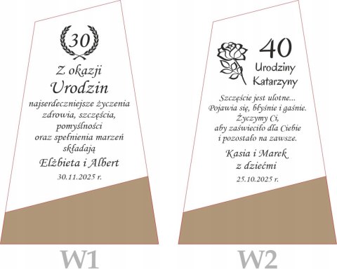 Statuetka urodzinowa - elegancki prezent w etui na wyjątkową okazję GRAWER