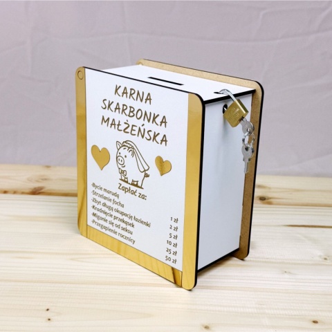 Karna Skarbonka Małżeńska Rocznica Ślubu Świnka