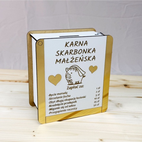 Karna Skarbonka Małżeńska Rocznica Ślubu Świnka