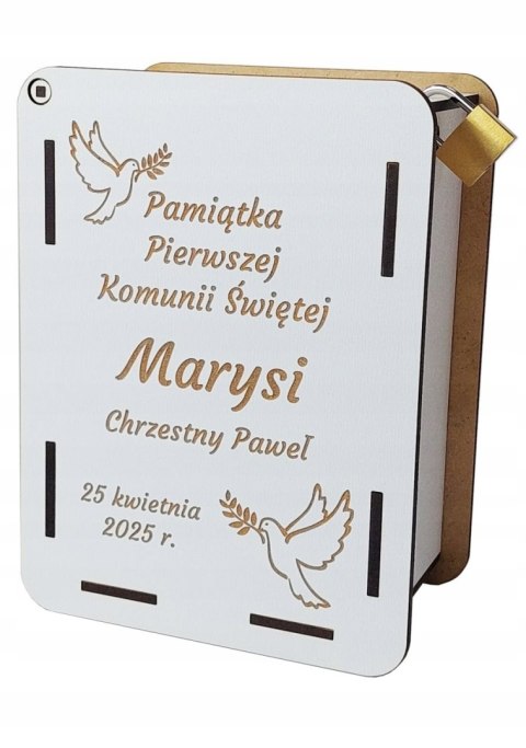 Pamiątka Pierwszej Komunii Świętej Skarbonka Prezent dla dziecka