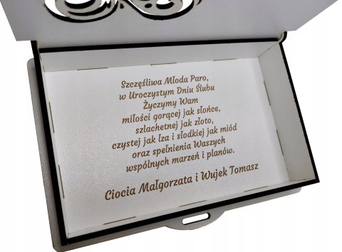 Pudełko na pieniądze Pamiątka Prezent ŚLUB WESELE