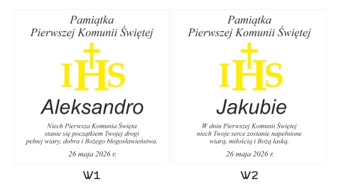 wzór 1 dla ramki komunijnej