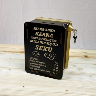Skarbonka Karna Czarna Zabawny Prezent