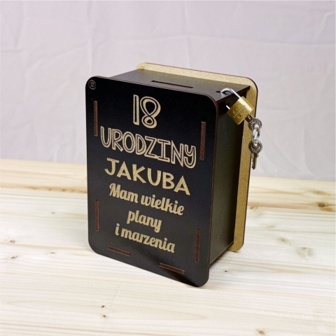 Skarbonka Prezent na 18 urodziny dla chłopaka