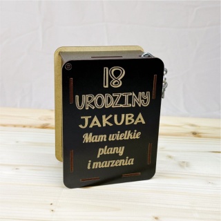 Skarbonka Prezent na 18 urodziny dla chłopaka