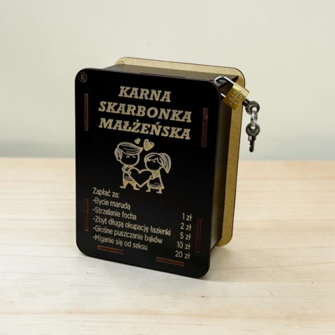 zabawna skarbonka dla par na rocznicę i walentynki
