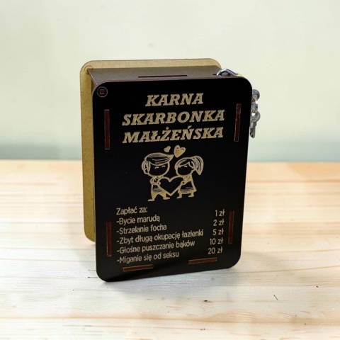 skarbonka z grawerem małżeńska