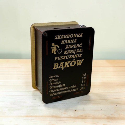 skarbonka karna za puszczanie bąków
