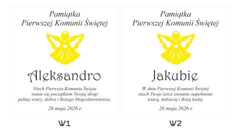 wzór 1 dla ramki komunijnej