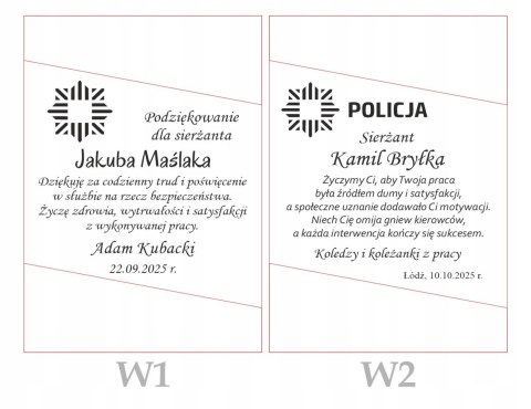 Statuetka Policja prezent dla policjanta nagroda upominek podziękowanie