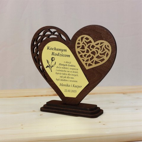 Statuetka Serce z Grawerem - Prezent na Rocznicę Ślubu Elegancka Pamiątka