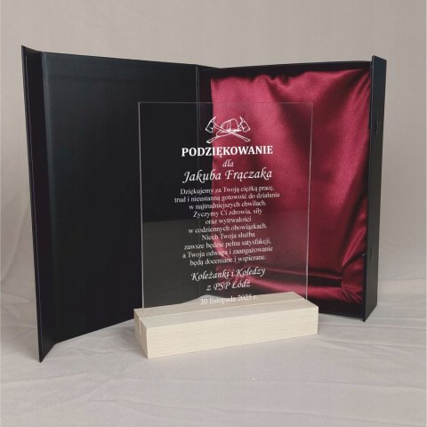 Statuetka Straż Pożarna prezent dla strażaka podziękowanie pamiątka grawer