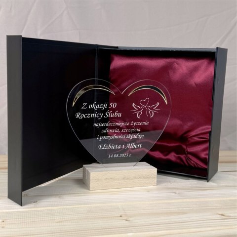 Statuetka prezent dla pary dla Rodziców Teściów Rocznica Ślubu Złote Gody