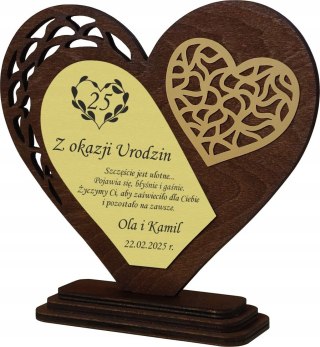 Statuetka z grawerem na urodziny Personalizowany Prezent Elegancki Upominek