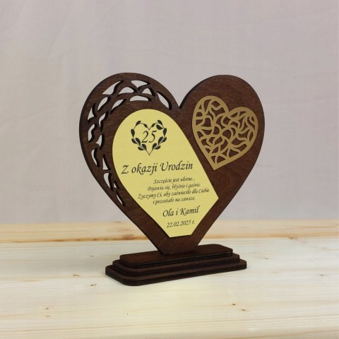 Statuetka z grawerem na urodziny Personalizowany Prezent Elegancki Upominek