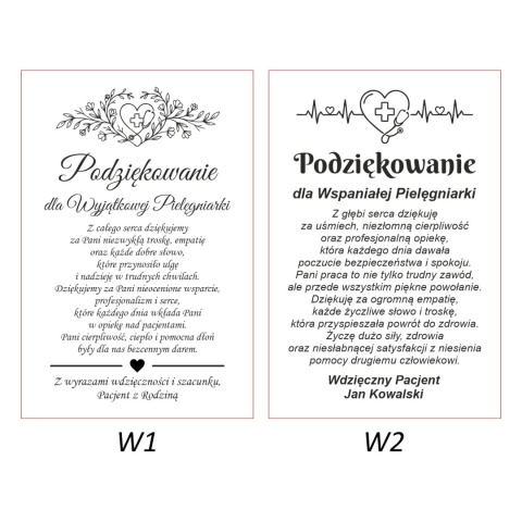 warianty graweru dla pielęgniarki
